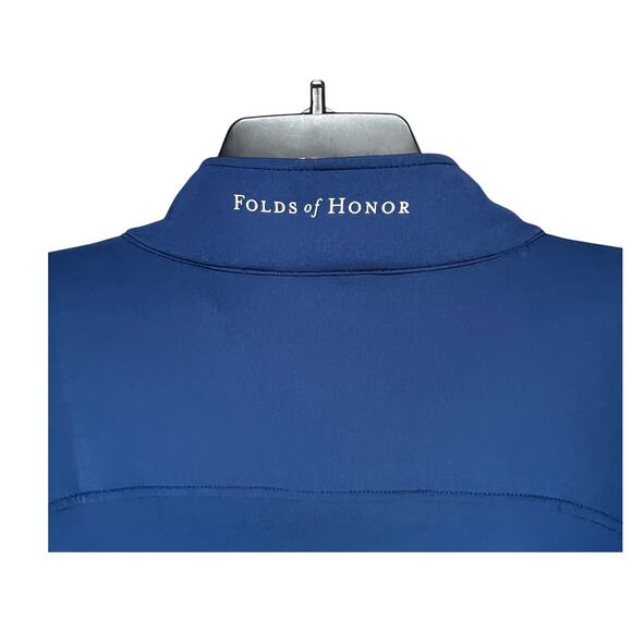 Folds Of Honor Pullover Womens 3XL Blue Stars Flag Patriotic Logo Athletic USA - Picture 6 of 13